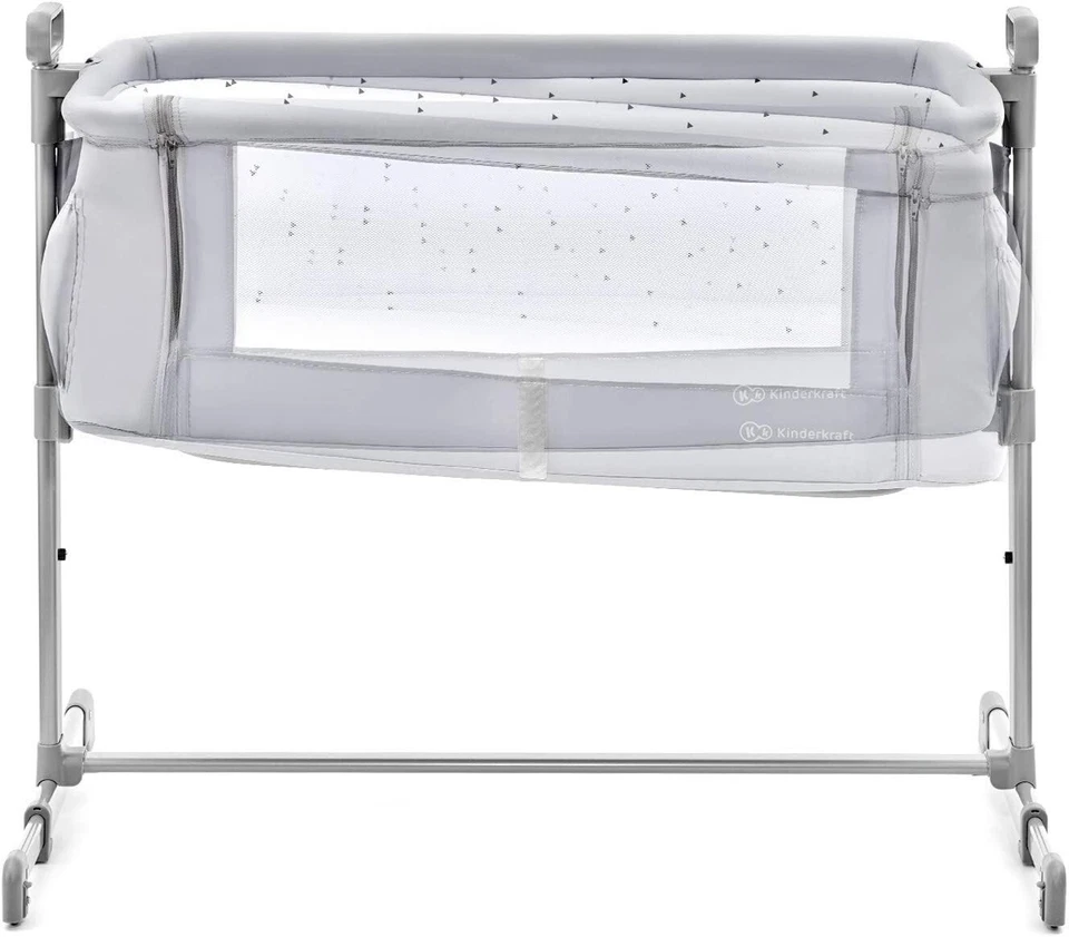 Kinderkraft Neste Up Bedside Baby Newborn Cot Crib Brand New GREY KKLNESTGRY00BS - Image 4 of 4