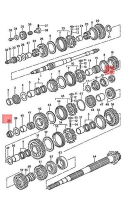Porsche Genuine 911 Carrera 924 930 Lock Nut for Transmission Main 