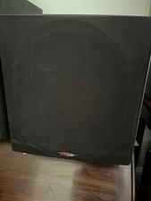 Polk Audio PSW404 Powered Subwoofer 10" 200 watt surround sound black gray