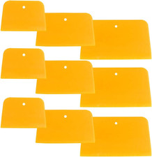 9-Piece Body Filler Spreader Set - 4", 5", 6" Plastic Automotive Spreaders for B