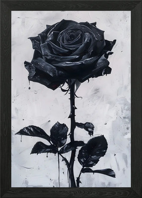 Obsidian Eleganz gerahmtes Wandbild Poster Leinwanddruck Bild