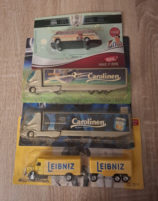 Matchbox Konvolut Modell-LKW Werbemodelle 1:87 mehrfarbig (Coca-Cola u.a.)