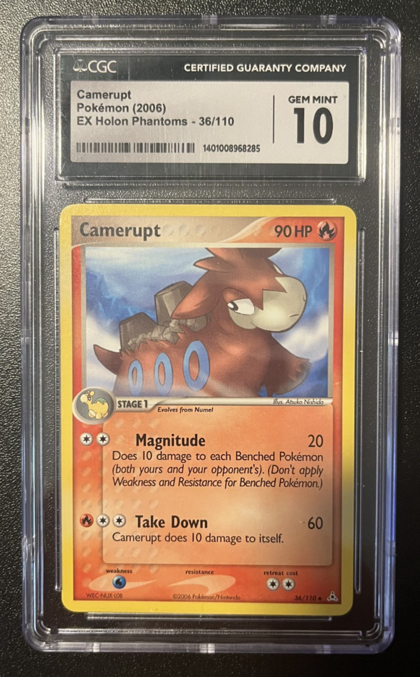 2006 Pokemon TCG Holon Phantoms Camerupt 36/110 CGC 10 Gem Mint - RARE!