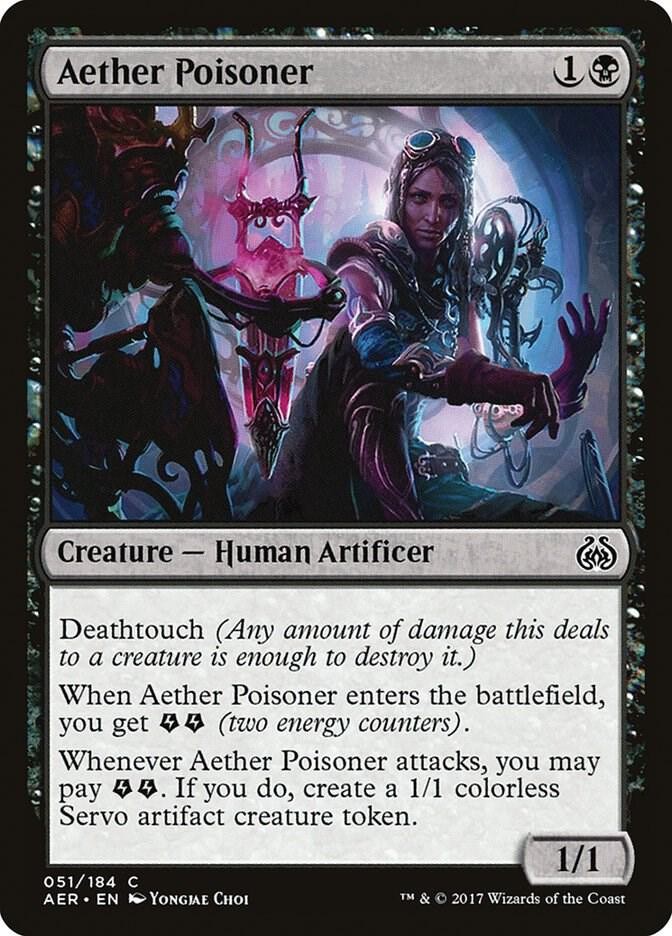 Aether Poisoner 51 Common Aether Revolt Magic: The Gathering Near Mint