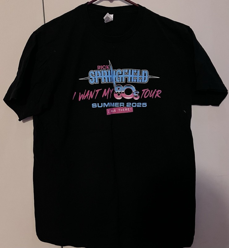 Rick Springfield I Want My 80’s Tour Summer 2025 I Was There T-Shirt