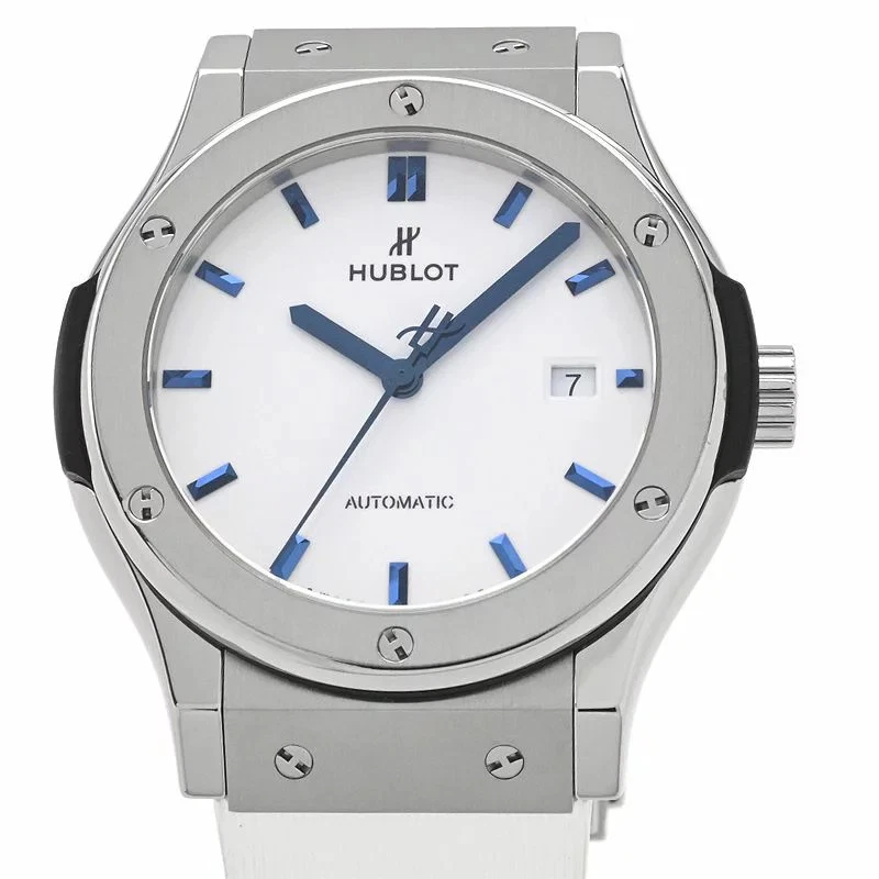 Hublot — Hublot Classic Fusion Titanium White Shiny Blue Limited Titanium Rubber #CSW137