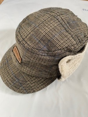 Sperry Top-Sider Wool/Polyester Beige/Blue Visor Large/X-Large Hat