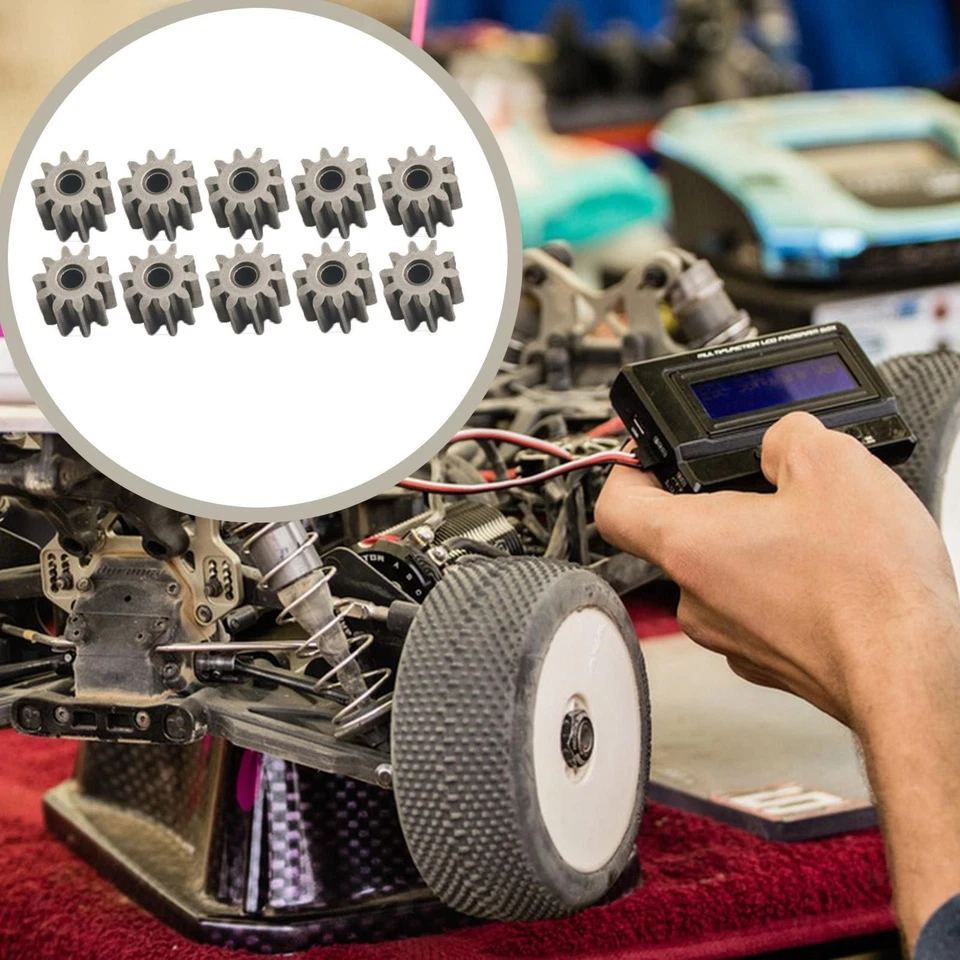 10x RC Motor Pinion Replacement RC Model Vehicle Parts for MN168 MN82 1:12 - Image 3 of 4