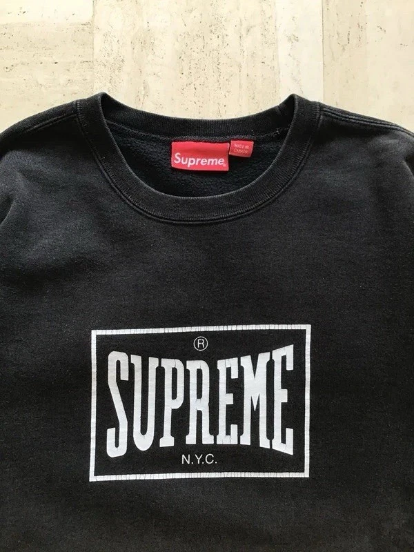 Supreme Size M Warmup Crewneck Sweatshirt 2019 - Photo 3/4