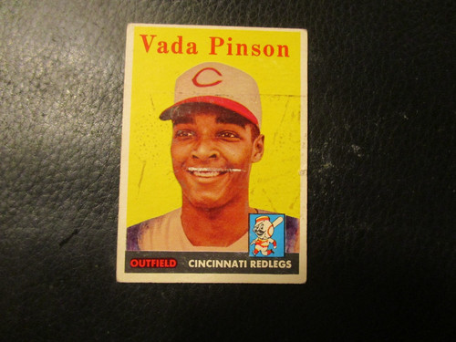 Vada Pinson #420 1958 Topps card