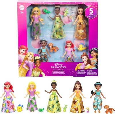 Mattel Disney Princess Freunde Bewegliche Puppen Filmspielzeug Set Figuren