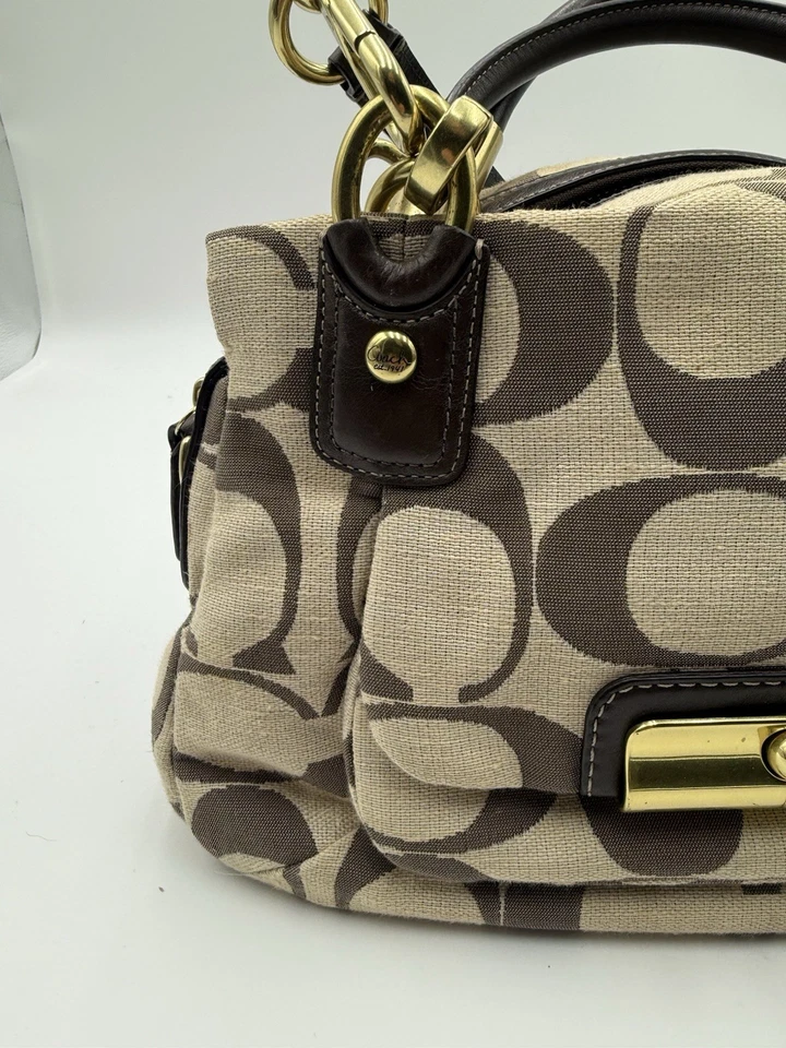 Bolso de Hombro COACH Kristin Lurex Champagne Tejido Hobo Bolso 16820 Foto 3 de 4
