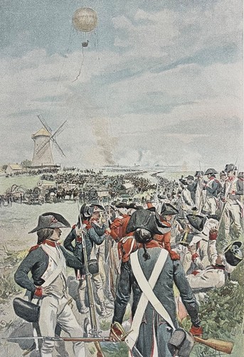 Luftballon montiert 1794 Belgien Schlacht bei Fleurus Verfahren von 1894