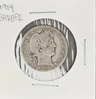 1914 BARBER Silver Quarter Philadelphia Mint USA Rare Collector Coin