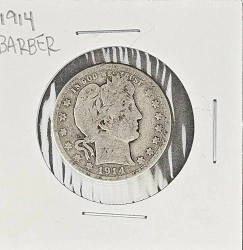1908-D BARBER Silver Quarter Denver Mint USA Rare Collector Coin 🔥🔥