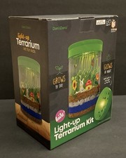 Light-up Mini Terrarium Kit for Kids LED Light On Lid Glows In Dark Science Gift