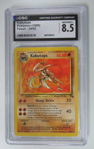Kabutops (Unlimited) graded CGC 8.5 for sale on eBay