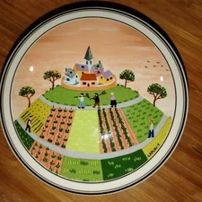 Villeroy & Boch Design Naif Round Covered Porcelain Trinket Box Dish 5" diameter