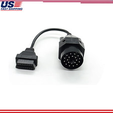 20 Pin To 16 Pin Obd2 Diagnostic Adapter Connector Bmw Old 20pin Round Conversi