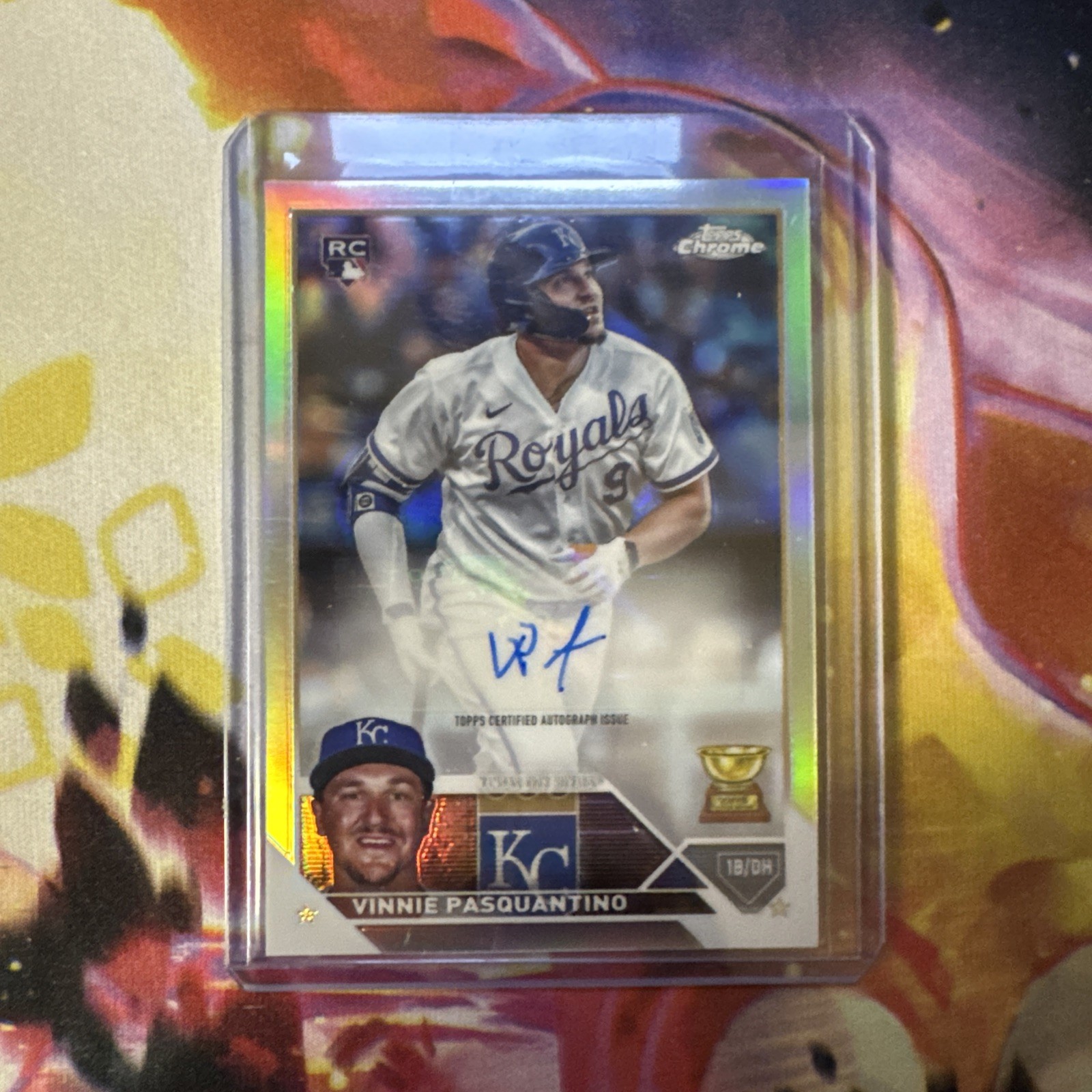 2023 Topps Chrome Vinnie Pasquantino #AC-VP Rookie Auto Refractor 284/499