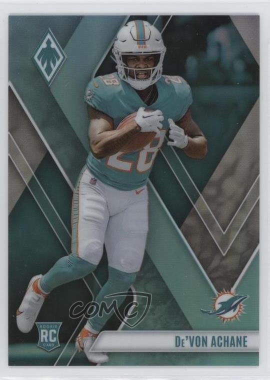 2023 Panini Phoenix Rookies Teal 149/150 De'Von Achane #130 Rookie RC 11qd