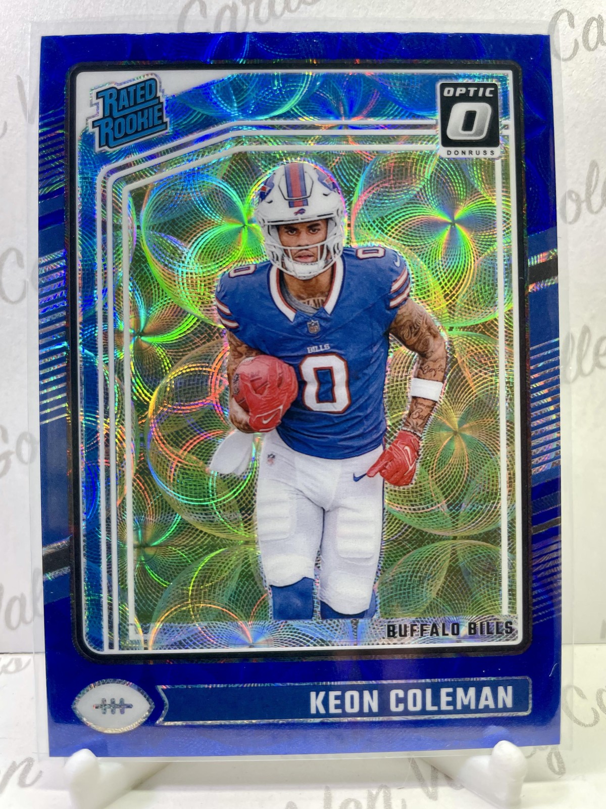 2024 Optic Blue Scope #263 Keon Coleman Rookie RC Buffalo Bills