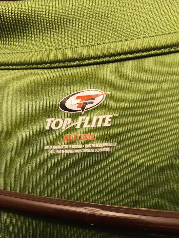 Мужские гольф-поло Top Flite размер XL в зеленую полоску. - Изображение 4 из 4