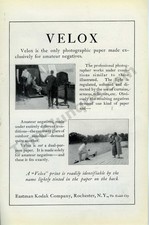 1925 Eastman Kodak Velox Photographic Paper Great PRINT AD Wall Decor 4300