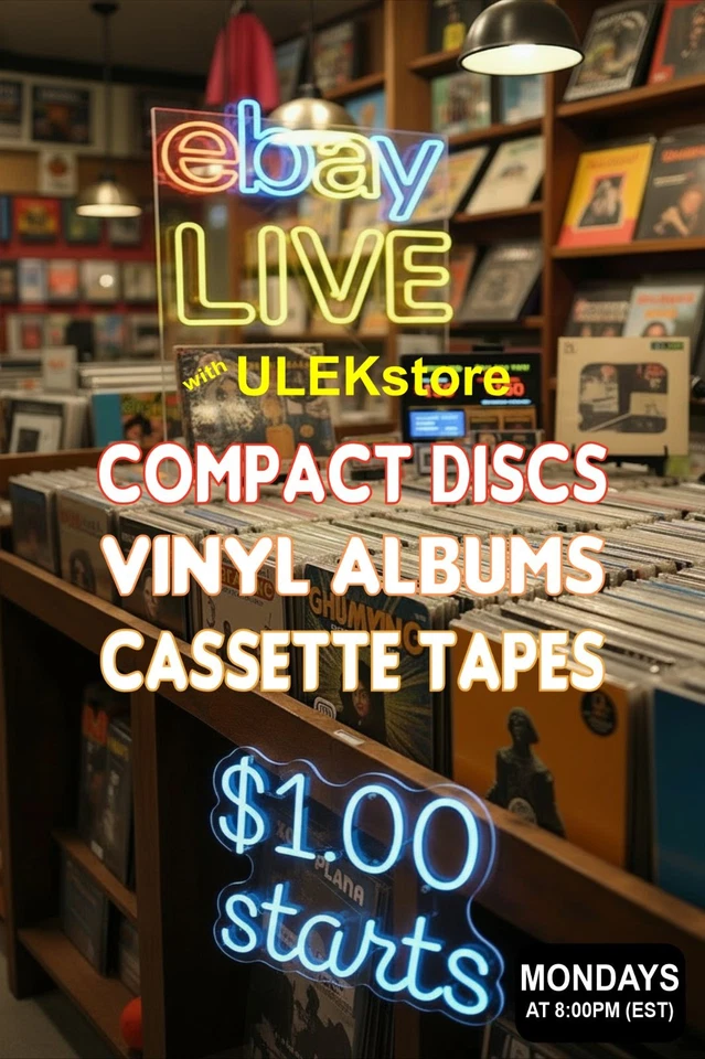 Vintage Cassette Tapes, Compact Disks (CD) and Vinyl Albums -- $1.00 Starts