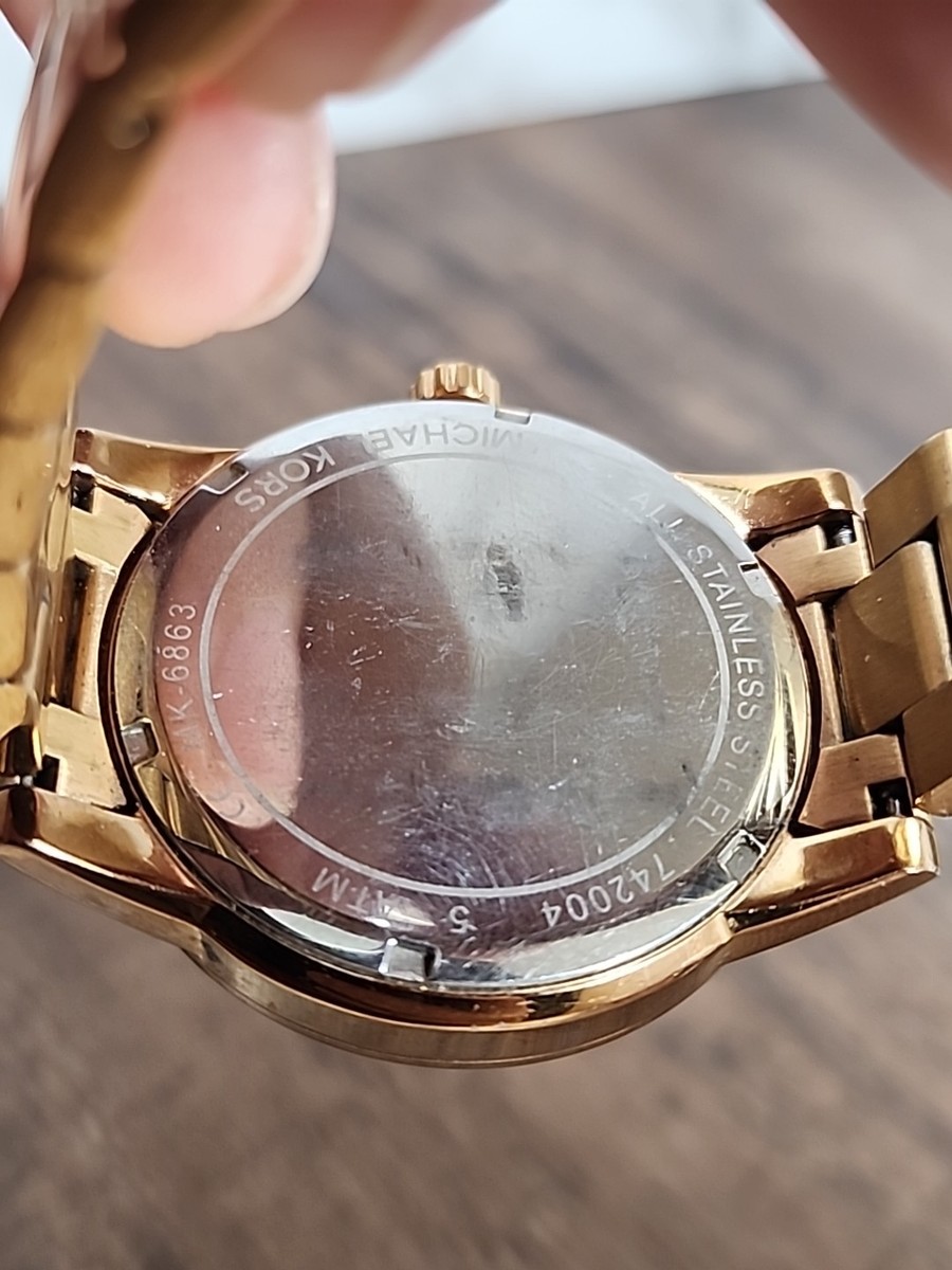 ☆ ~Michael Kors MK6863 Ritz Crystals Rose Gold MK Dial Ladies