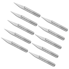 10pcs 0.3mm Tip 1/8" Shank 30 Degree 2-Flute Engraving Carving V Groove Bit
