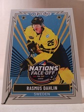 2025-26 O-Pee-Chee Hockey Rasmus Dahlin # 530 RETRO 4 NATIONS FACE-OFF
