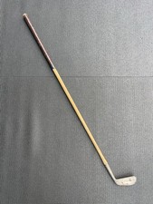 Antique Thistle Mid-Iron Hickory Shaft Leather Grip Playable Vintage Golf Club