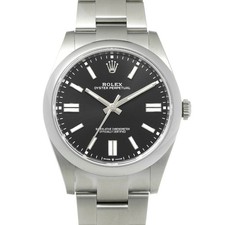ROLEX Oyster Perpetual 41 124300 Black Men's Used Watch #103126