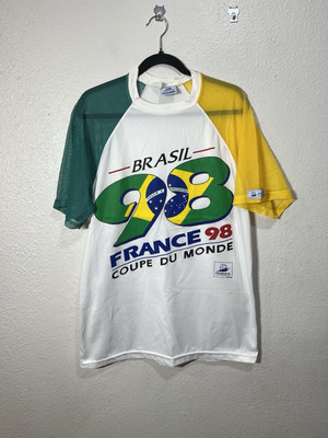 VTG 1998 Brasil Brazil National Team Jersey World Cup France AOP