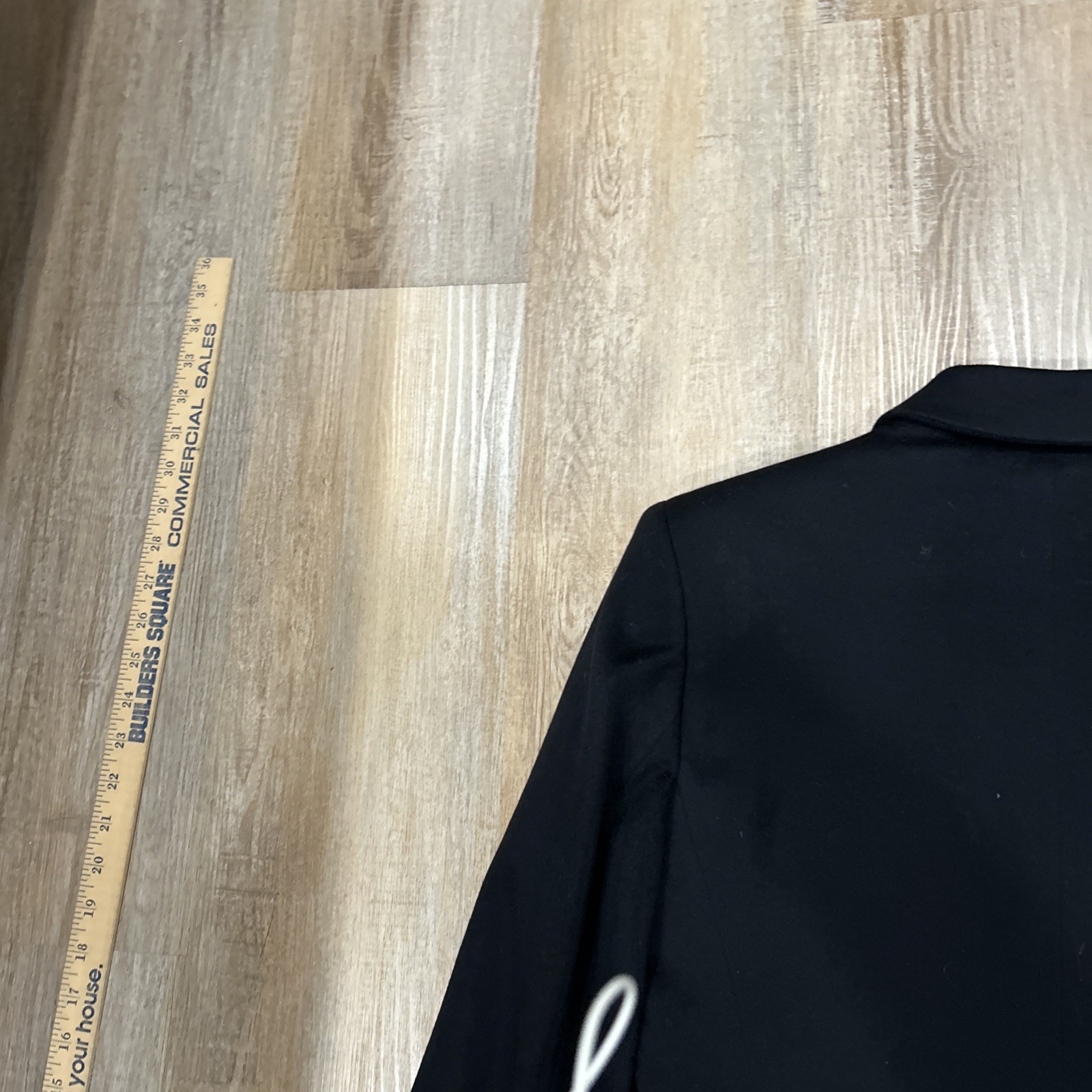 Armani Collezioni Blazer Womens Black Wool Mohair Single Breasted Jacket Size 10