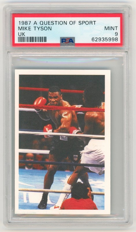 1987 A Question Of Sport Uk Mike Tyson PSA 9 POP 400