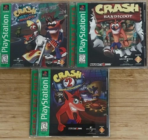 Crash Bandicoot Ps1 Original Trilogy! PlayStation 1