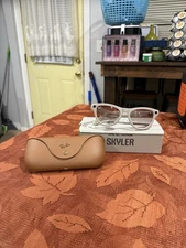 Ray-Ban Meta Skyler SmartGlasses Chalky Grey Frames, Cinnamon Pink RW4010