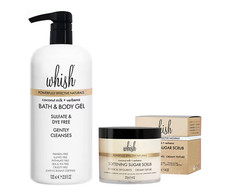 Whish Softening Sugar Scrub  Bath  Body Gel 2pc Set