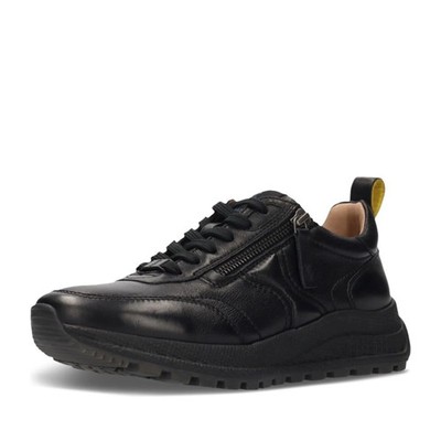 Salamander Women's Black Leather Fashion Sneakers Casual F31AUO0210001000