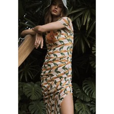 Anthropologie Farm Rio Printed Mesh Dress