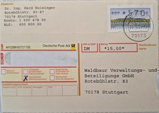 ATM ( 2.1.2x-04) ATM 2.1.2, NN-Karte, EF 570, Stgt. 28.5.93, selten