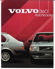 Volvo 360 Hatchbacks 1983-1984 UK Market Sales Brochure GLS & GLT 300-Series