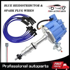 For Ford Fe Hei Distributor 332 352 360 390 406 427 428 Blue Spark Plug Wires