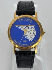Ontario 1995 State Final 4 34mm Gold Tone Quartz Watch w/Band & New Battery