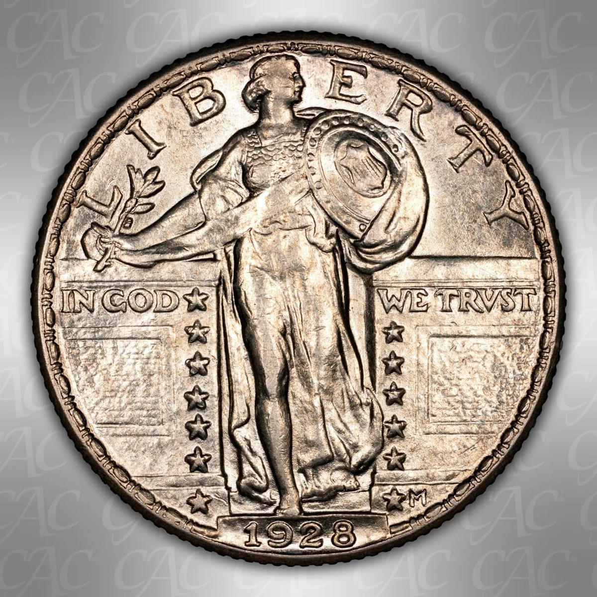 【ウォーキングリバティ3枚セット】1920-P 1928-S 1929-D 25+ Silver 1928 Year Standing Liberty US Quarters (1916-1930) for