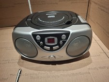 Sylvania Portable CD Player Stereo with AM/FM Radio Boombox SRCD243M Black