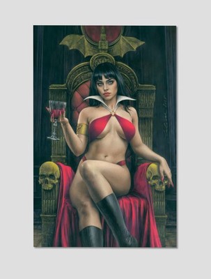 Vampirella Dracula Rage Premium Giclee Print 11'' x 17'' Horror Comics Wall Art