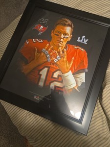 Tom Brady Tampa Bay Buccaneers Super Bowl 55 7 Rings Frame